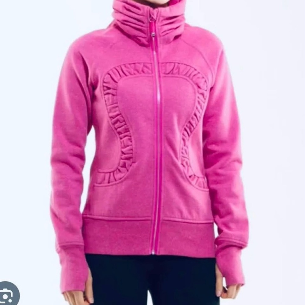 Lululemon Pink Zip-Up Turtle Neck sweater